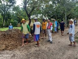 Selasih Di Desa Cikeusik Gotong Royong Dam Jalan Lingkungan